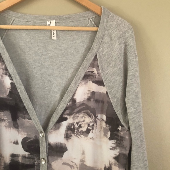 Watercolor front cardigan